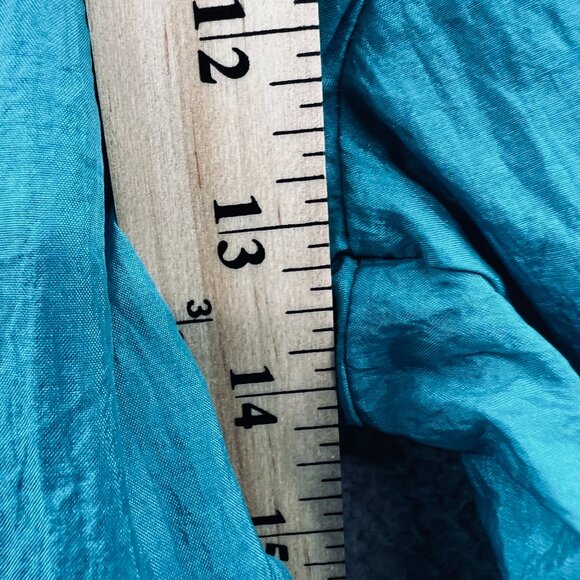 Columbia Womens Pants Large Teal Nylon Elastic Waist Windbreaker Jogger Retro - Picture 11 of 13